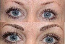 перманентный макияж век и бровей — фото до и после