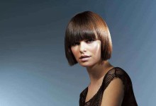 стрижка для круглого лица — стрижка каре с челкой