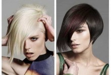 стрижка для круглого лица — экстравагантная стрижка